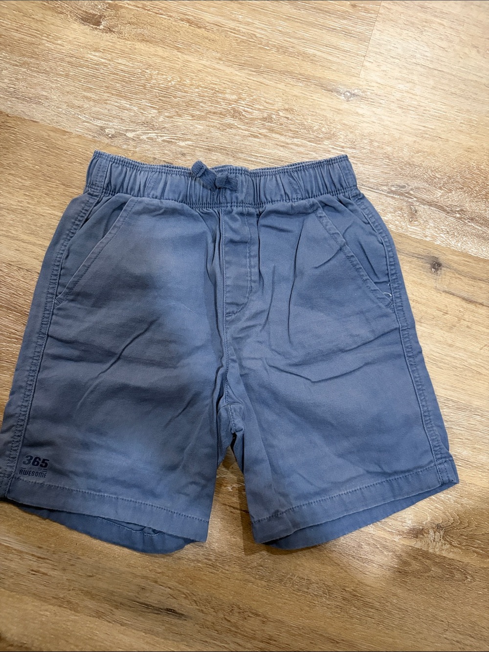 Kids Elastic-Waist Blue/gray Shorts